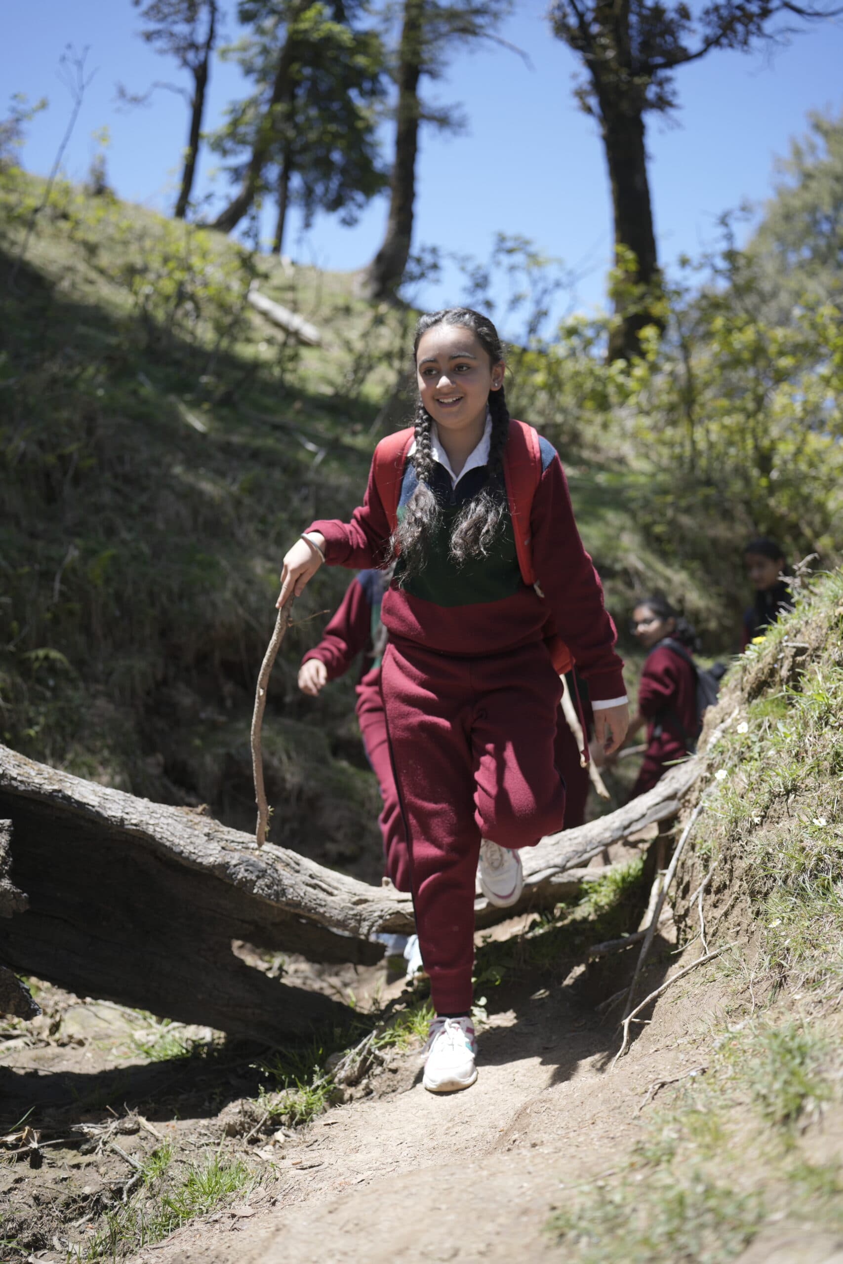 A Dalhousie student in the Himalayan alpine